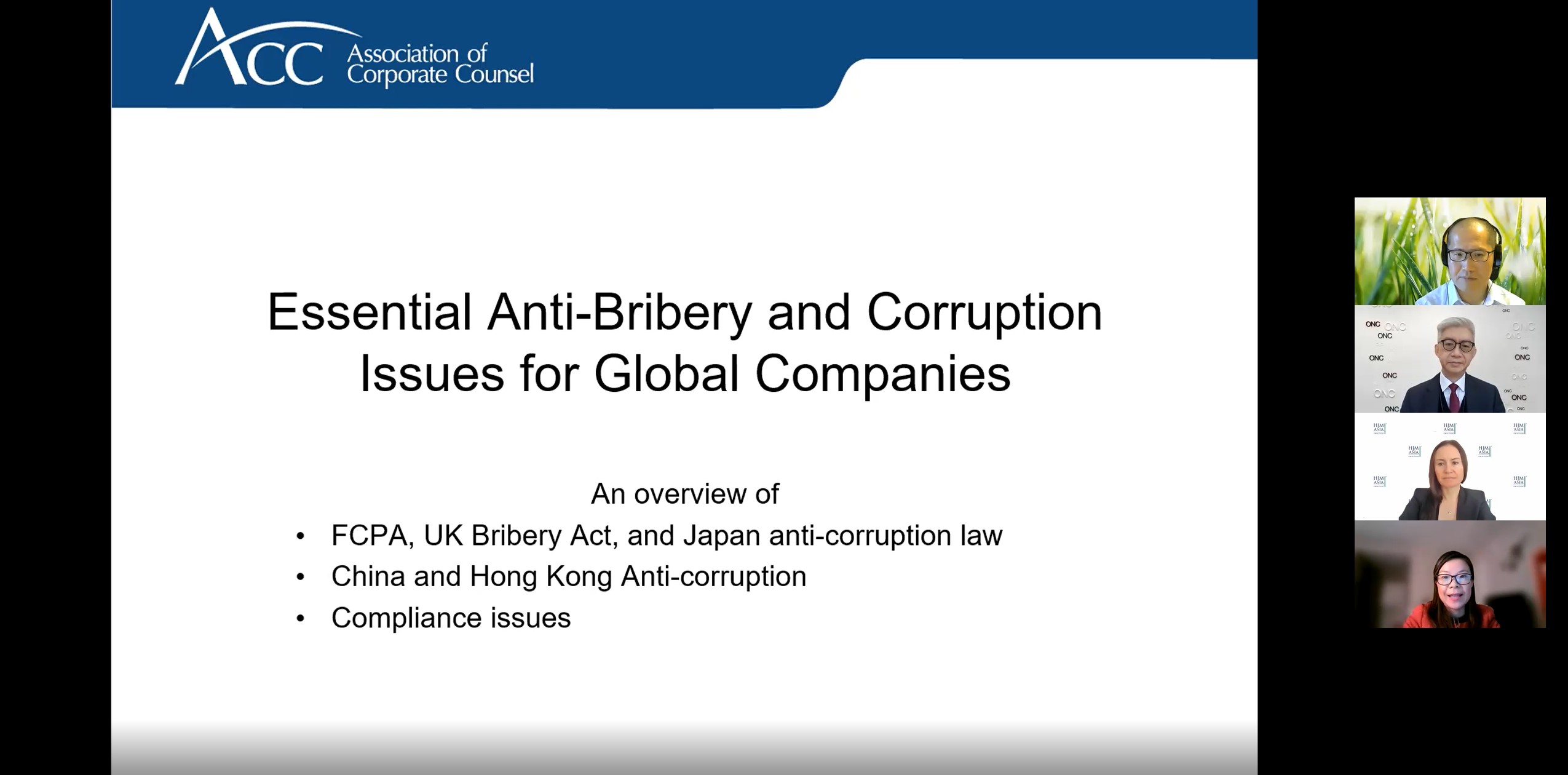 Essential Anti-Bribery and Corruption Issues for Global Companies