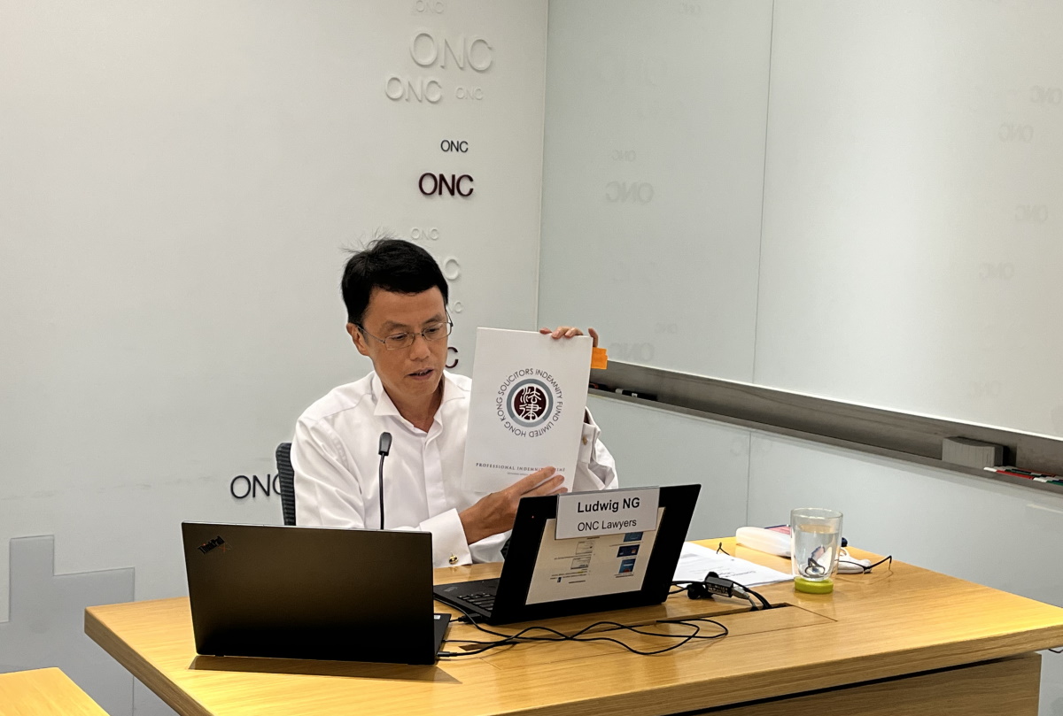 Mr Ludwig Ng gave a Risk Management Education webinar for the Hong Kong Academy of Law on common mistakes in civil litigation