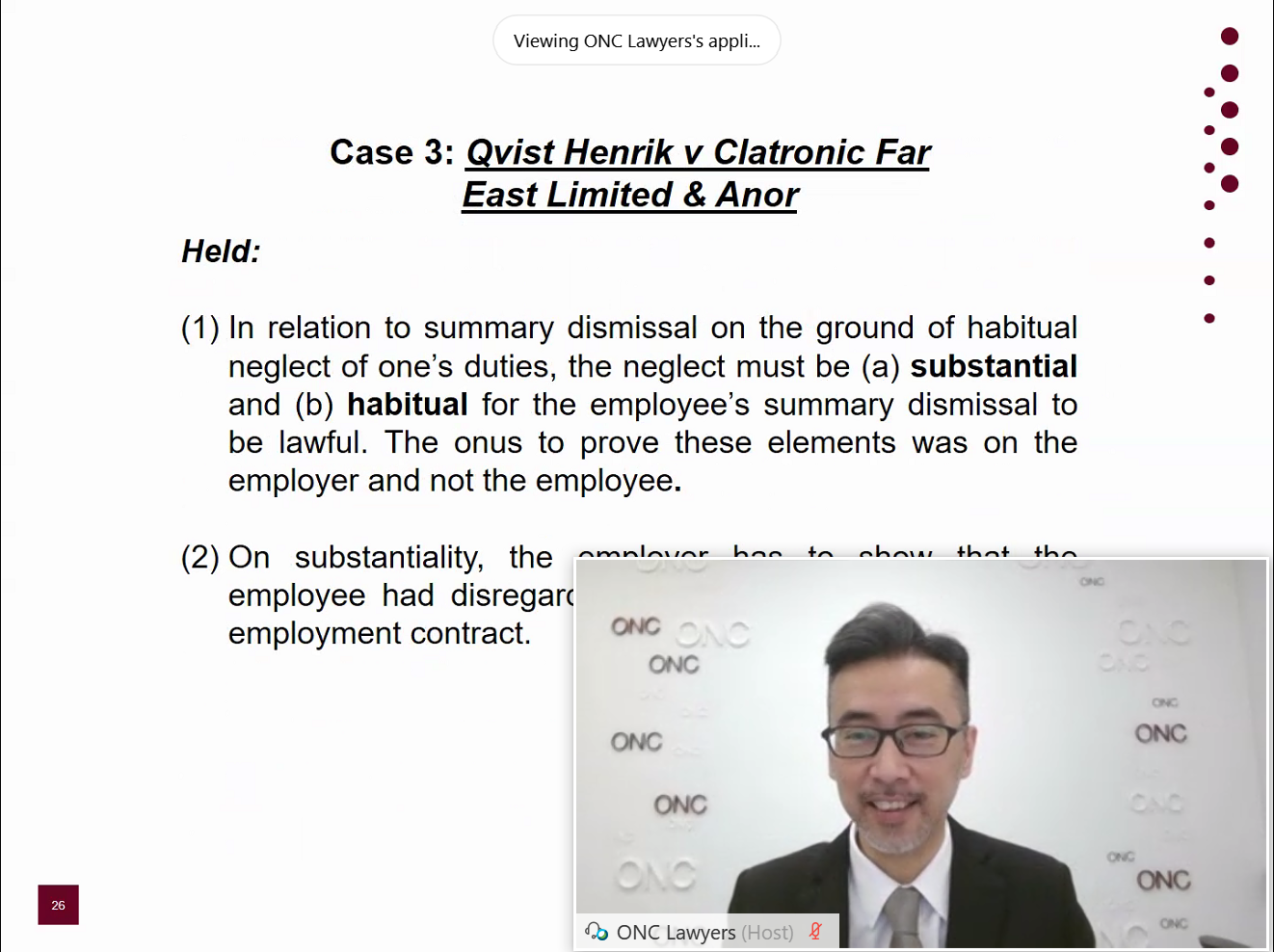 webinar on employment law issues in economic downturn