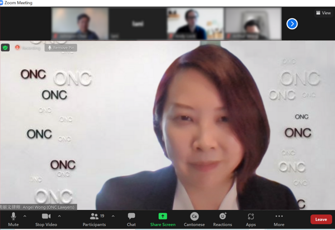 Ms Angel Wong gave a presentation for the training course organised by the IPO Coaching Academy