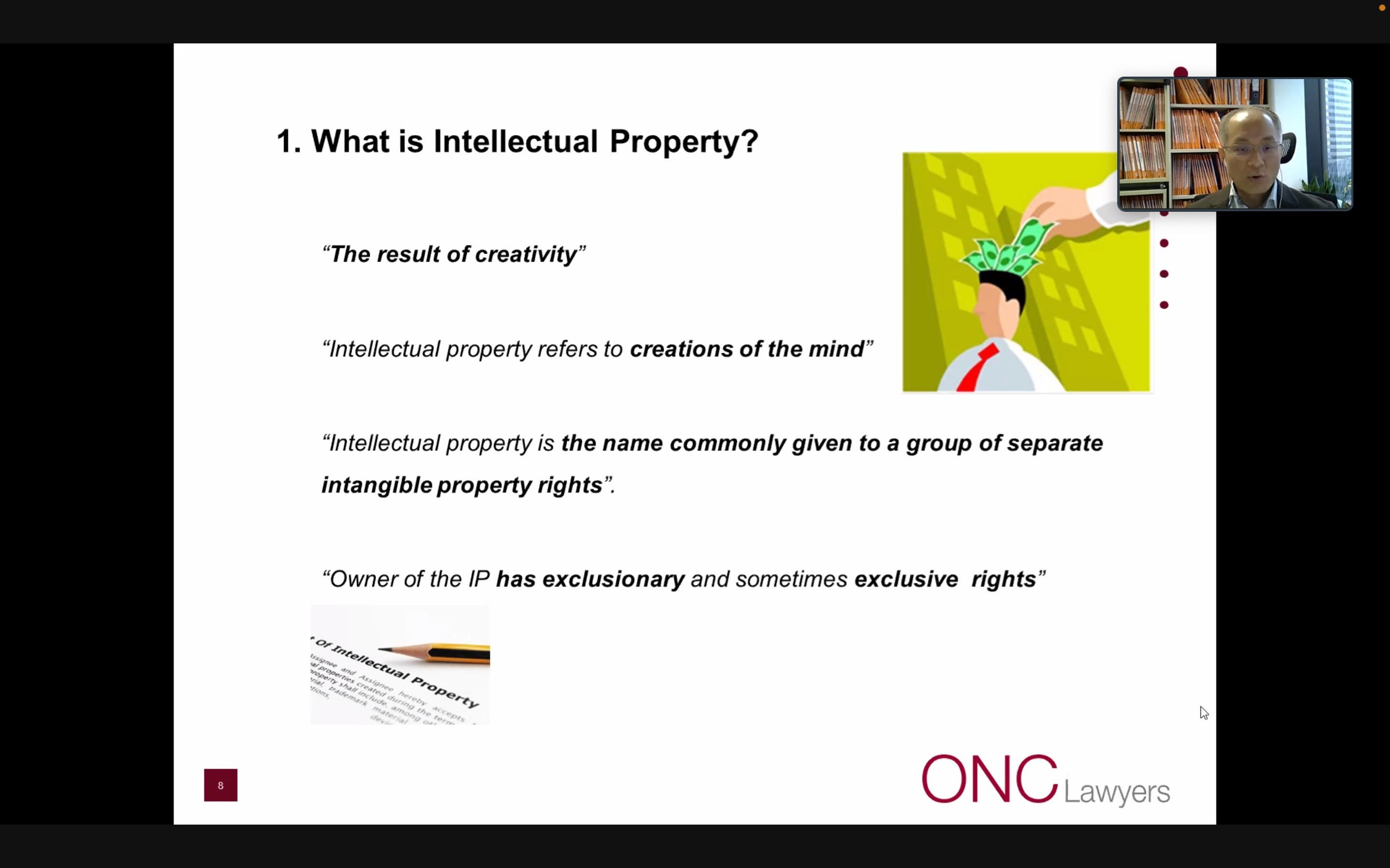 Dr Lawrence Yeung gave a webinar for HKU iDendron workshop on IP protection for start-ups