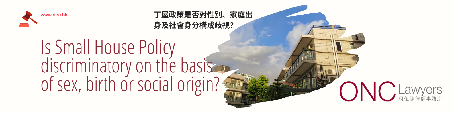 丁屋政策是否對性別、家庭出身及社會身分構成歧視？