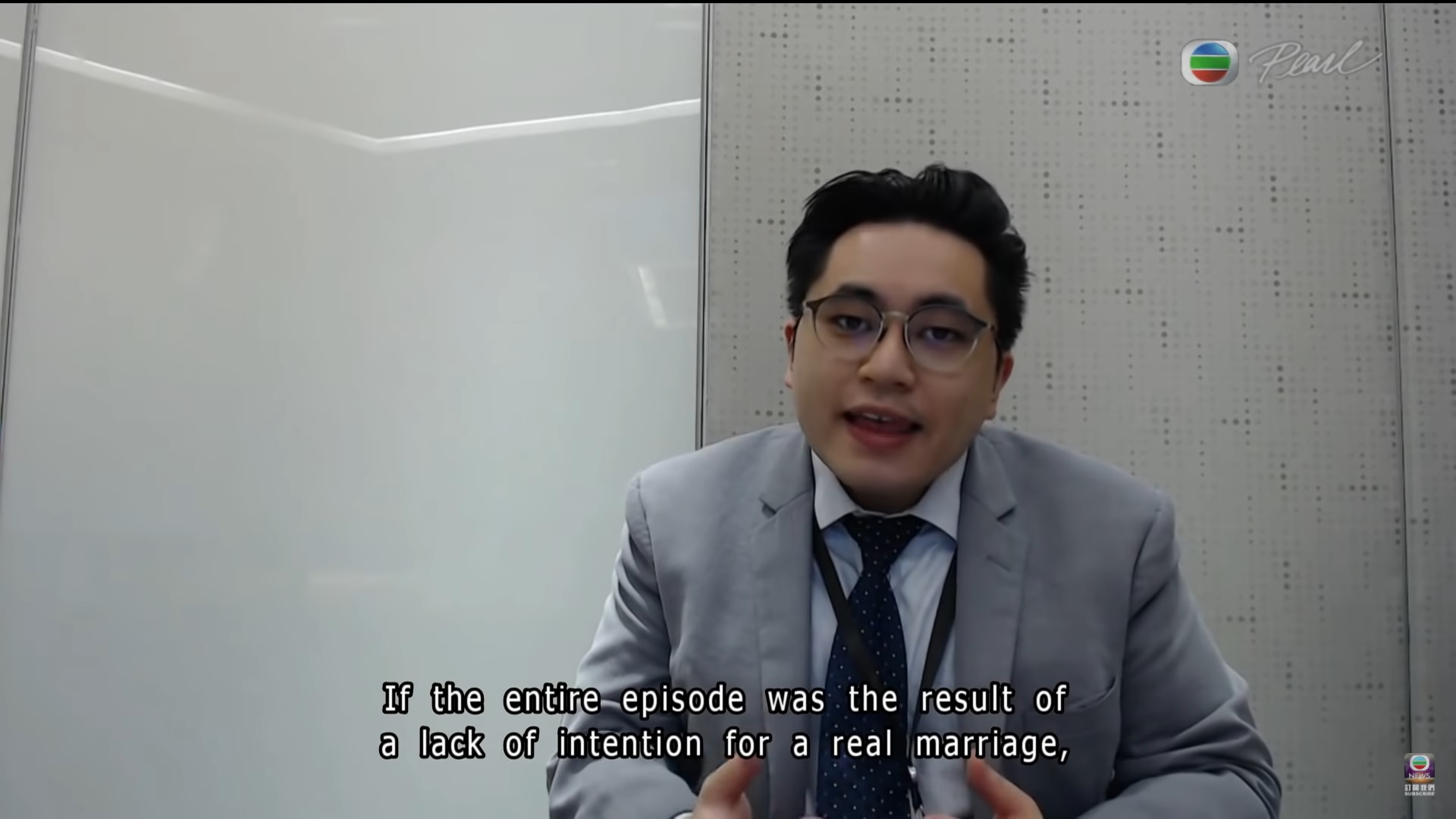 朱喬華律師接受無綫電視明珠台《七點半新聞報道》訪問談及不符資格的香港婚姻監禮人問題