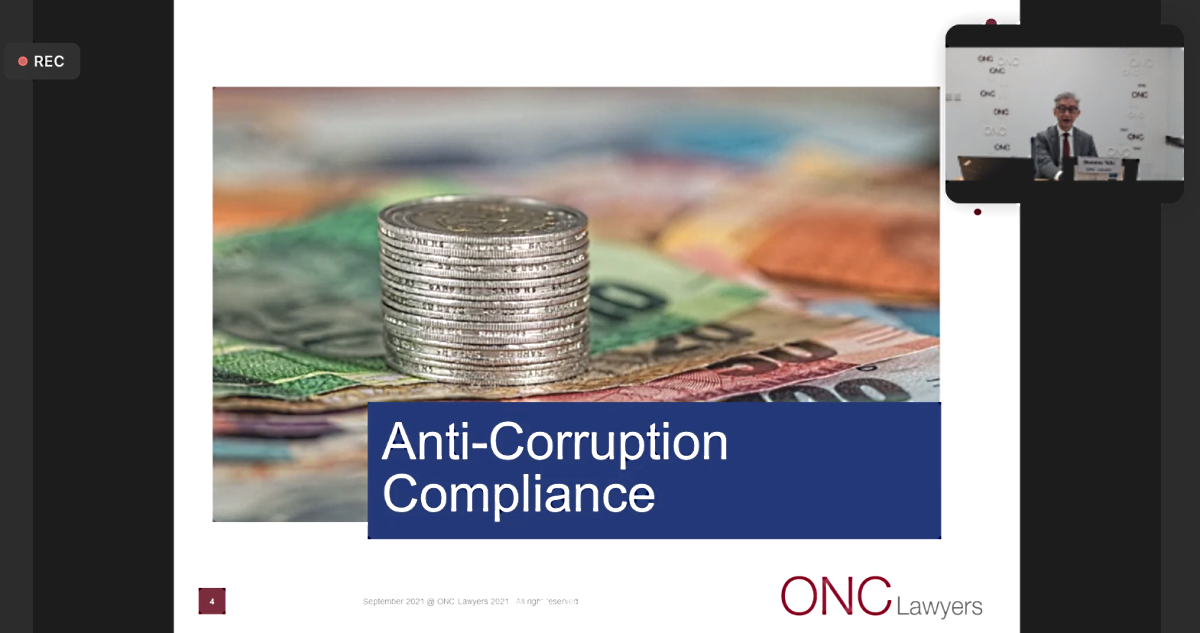 Mr Dominic Wai conducted an anti-corruption training for Da Yu Financial Holdings Limited