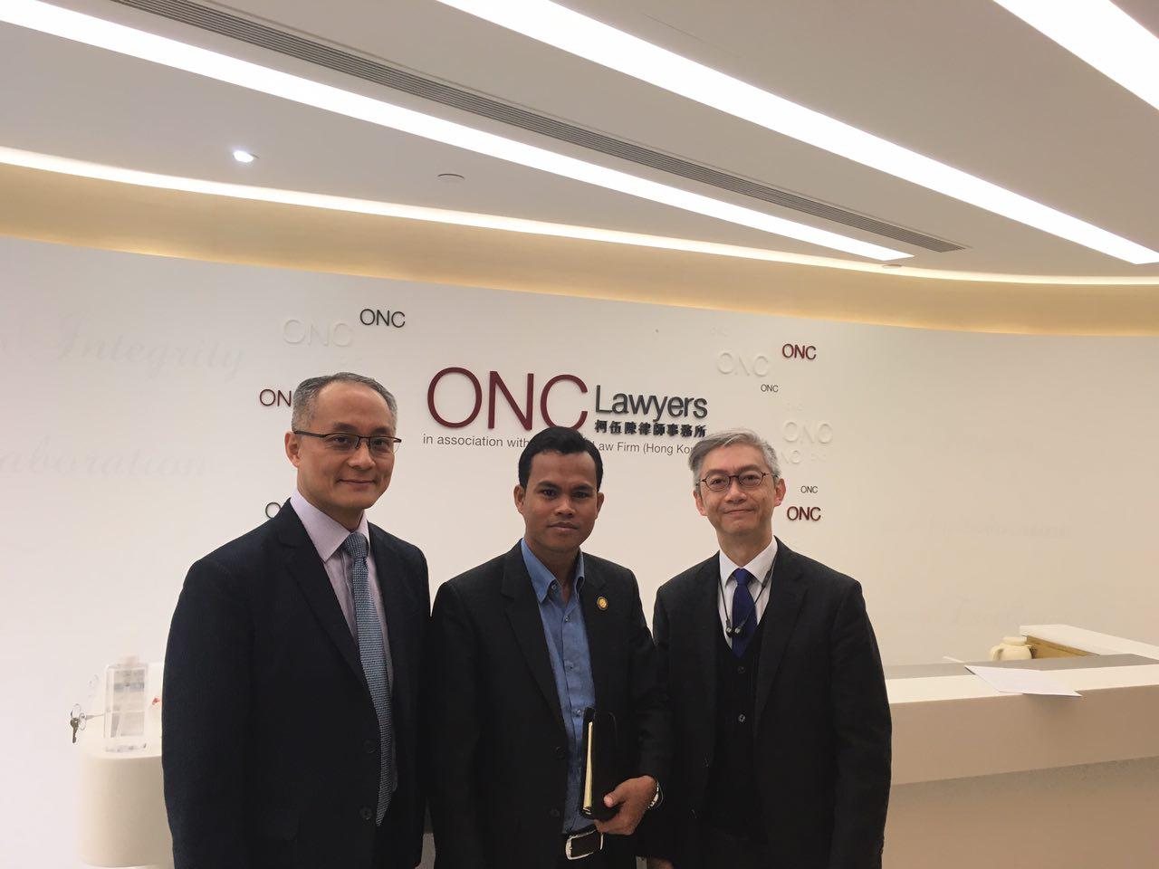 Cambodian lawyer Mr PHAN Chhiengleng paid a courtesy visit to ONC Lawyers