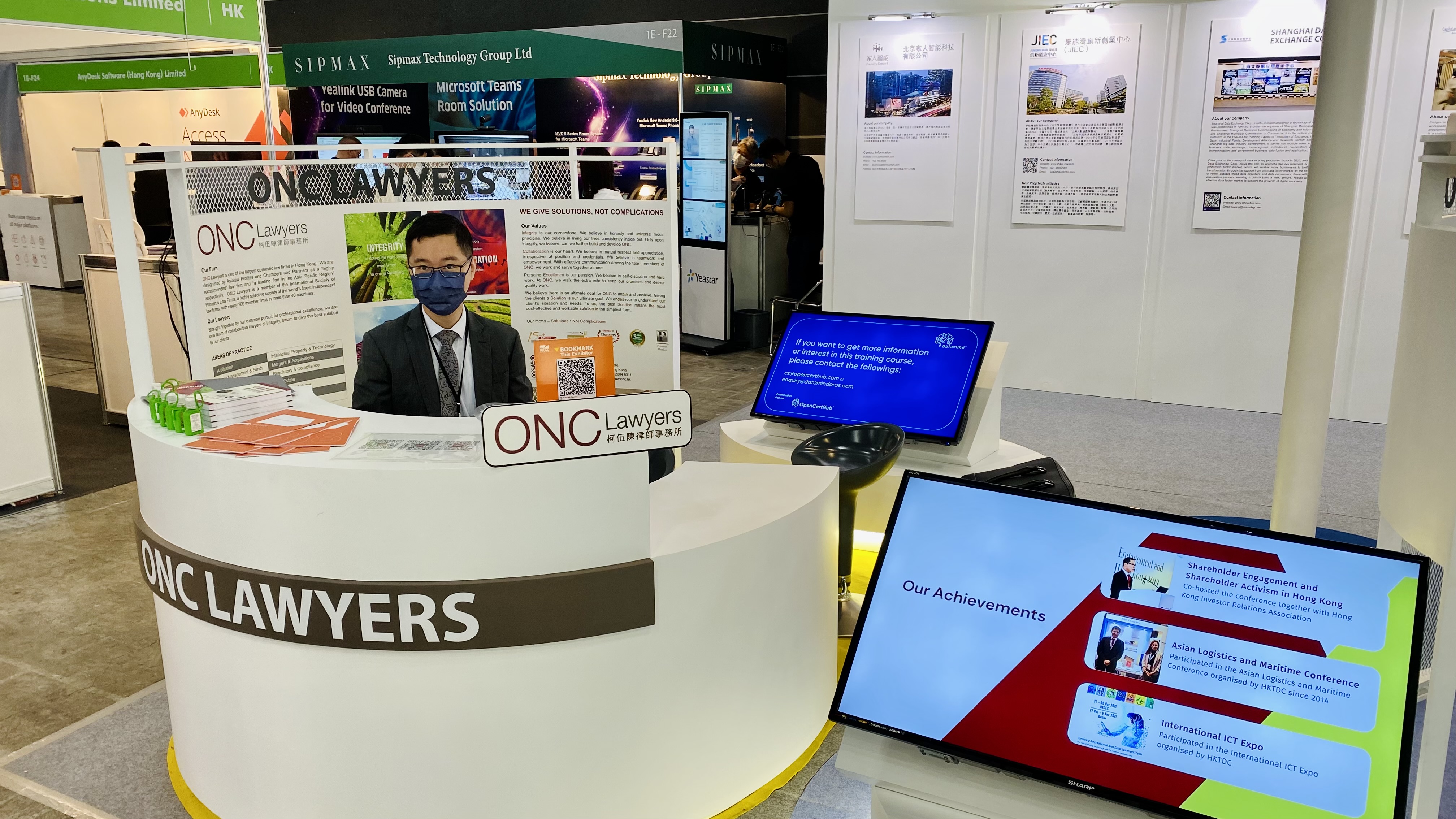 ONC Lawyers sponsored the B4B Challenge and participated in the International ICT Expo 2021