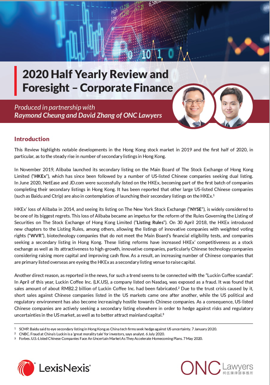2020 Half Yearly Review and Foresight – Corporate Finance